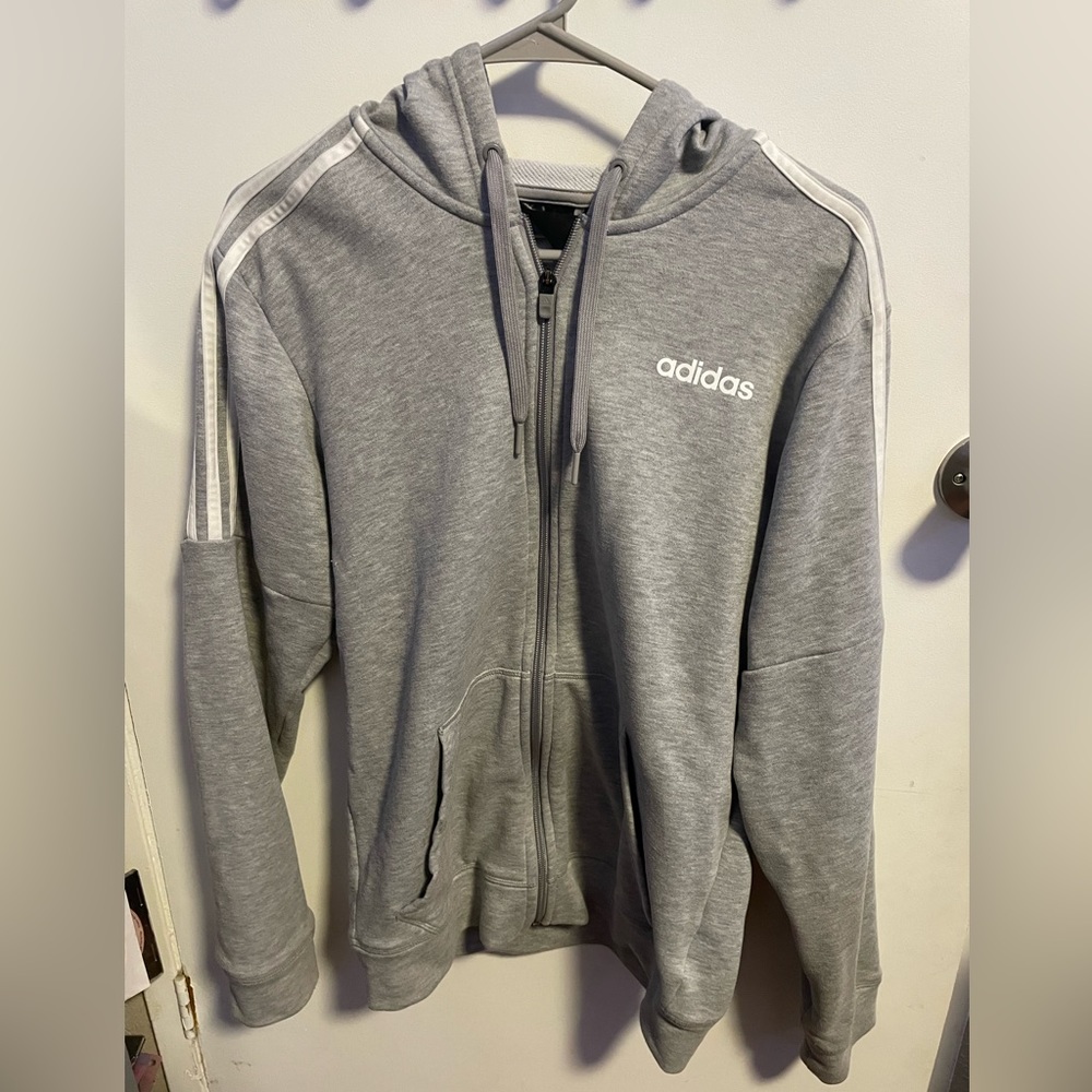 Gray adidas jacket